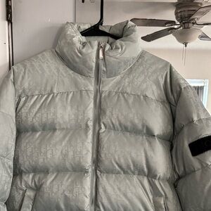 Seafoam Green ‘Dior’ Puffy Jacket Size M